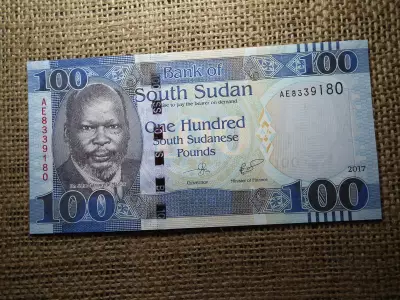 Szudán 100 pounds 2017 , font , UNC , C1