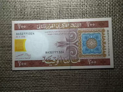 Mauritánia 200 ouguiya 2004 UNC , C1