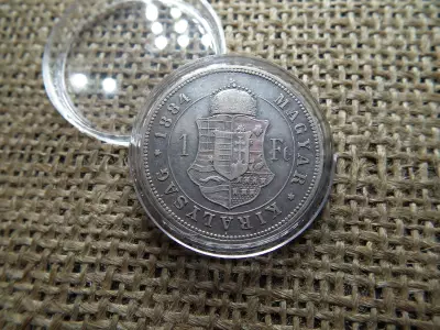 Ferenc József , ezüst 1 forint 1884 KB , Körmöcbánya 