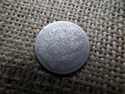 Mária Terézia 10 krajcár 1765 Bécs , ritka ! kreuzer , kreuzers 