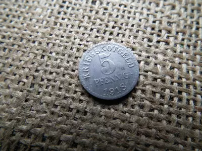 Brunswick szövetségi állam , 5 Pfennigs 1918  - Braunschweig Herzogtum , pfennig 