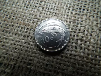 Málta 10 cents 1998 , cent ,   Verdefényes 