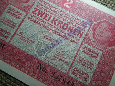 2 korona 1917 , felülbélyegzés ! Felülbélyegzett ! 