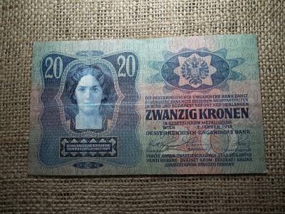 20 korona 1913 , felülbélyegzés ! Felülbélyegzett ! 