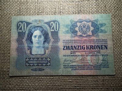 20 korona 1913 , felülbélyegzés ! Felülbélyegzett ! 