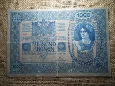 1000 korona 1902 , felülbélyegzés ! Felülbélyegzett ! Magyarország 