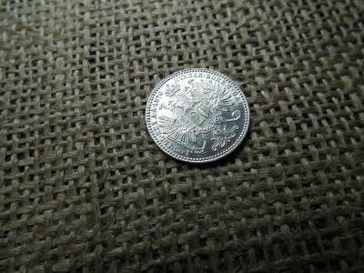 Ezüst 20 krajcár 1870 , extra , verdefény , sas átüt a portréra - portré a sasra , verdehibás 