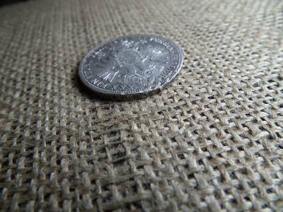 Ezüst 1 Vereinsthaler 1864 A , Bécs  , sérült perem 