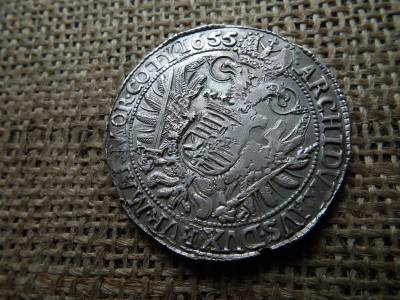 III. Ferdinánd ezüst tallér 1655 KB , nagyon szép ! 1637-1657 III. Ferdinánd ezüst tallér 1655 KB , nagyon szép ! 1637-1657