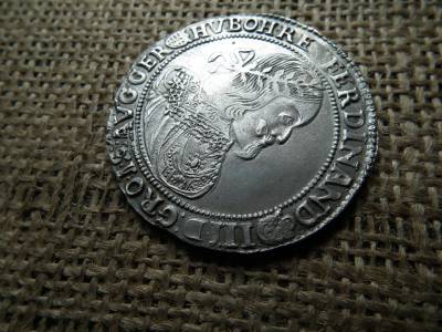 III. Ferdinánd ezüst tallér 1655 KB , nagyon szép ! 1637-1657 III. Ferdinánd ezüst tallér 1655 KB , nagyon szép ! 1637-1657