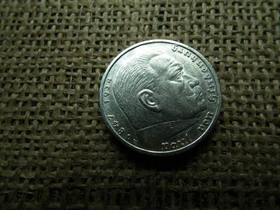 Birodalmi ezüst 5 márka 1936 A , Nagy sasos - horogkeresztes Birodalmi ezüst 5 márka 1936 A , Nagy sasos - horogkeresztes