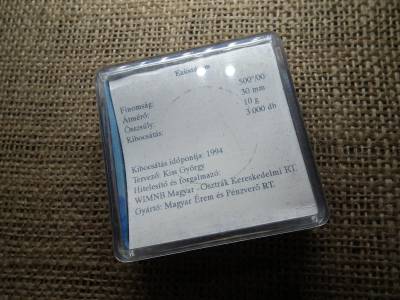 1990 Antal József ezüst emlékérem , PP , doboz + certi 