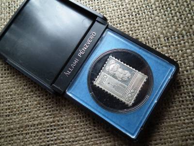 Moszkvai Olimpia 1980 bélyegérem ÁPV tokban , ezüst Moszkvai Olimpia 1980 bélyegérem ÁPV tokban , ezüst