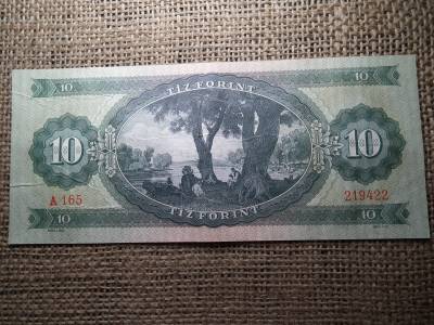 10 forint 1962 , vízjeles , ritka , gyári papírránc 