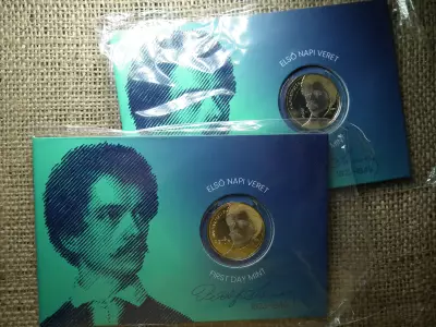 200 Forint 2023  Petőfi  Sándor 200 - első napi veret SORSZÁMKÖVETŐ PÁR!