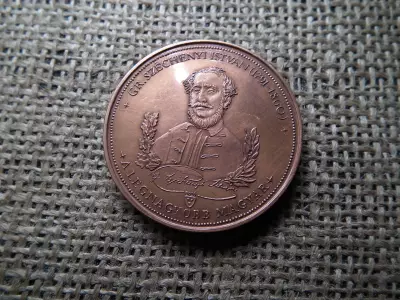 Gr. Széchenyi István (1791-1860) a legnagyobb magyar (Bozó Gyula) bronz 