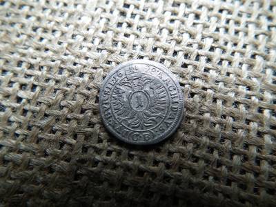 Lipót , ezüst 1 krajcár 1698 CB , extra Lipót , ezüst 1 krajcár 1698 CB , extra