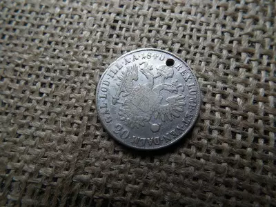 V. Ferdinánd ezüst 20 krajcár 1840 M  , Nagyon ritka ! RR ! LP 