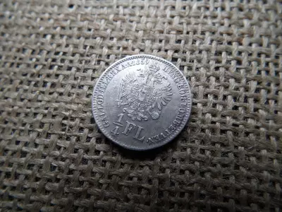 Ezüst 1/4 florin 1859 B , Bécs 