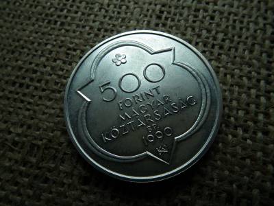 Ezüst 500 forint 1990 , BU Ezüst 500 forint 1990 , BU