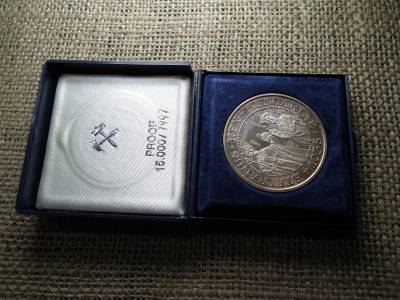 Ezüst 500 forint 1988 BU , Szent István PP , dobozában Ezüst 500 forint 1988 BU , Szent István PP , dobozában