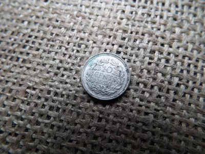 Hollandia , ezüst 10 cents 1934 , cent
