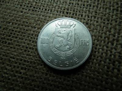 Belgium , ezüst 100 frank 1949  , francs 