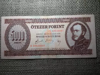 5000 forint 1990 H 