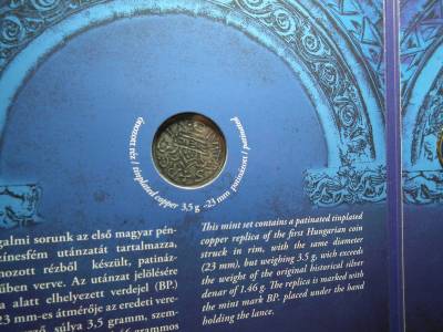 SZENT ISTVÁN ezüst dénárja forgalmi sor 2014 BU