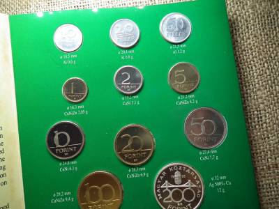 Magyarország pénzérméi forgalmi sor 1995 PP , nagyon szép ! Így ritka ! Magyarország pénzérméi forgalmi sor 1995 PP , nagyon szép ! Így ritka !