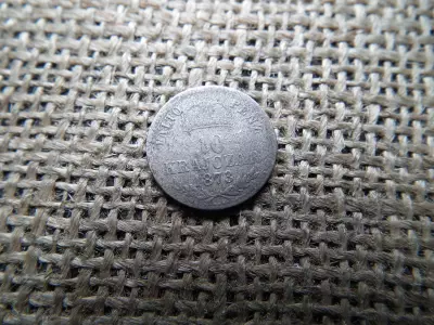 Ezüst 10 krajcár 1873 KB , ritka 