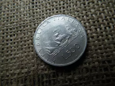 Olaszország , ezüst 500 lire 1959 , líra 