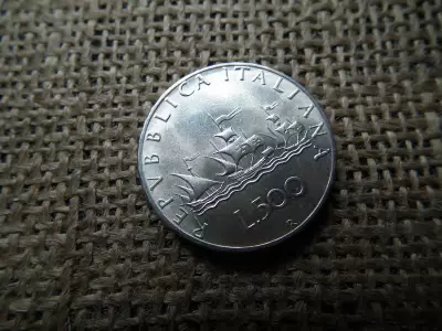 Olaszország , ezüst 500 lire 1966 ,  líra 