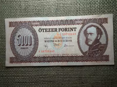 5000 forint 1992 J , nagyon szép 