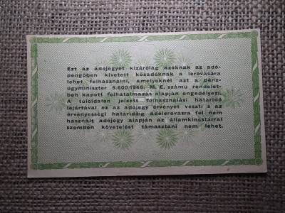 Ötvenezer adópengő 1946 , vízjeles ! 