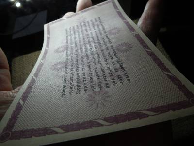 Százezer adópengő 1946 , vízjeles , sorszám nélkül ! 