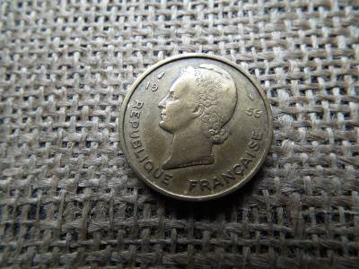 Francia Nyugat-Afrika 25 francs 1956 , frank Francia Nyugat-Afrika 25 francs 1956 , frank