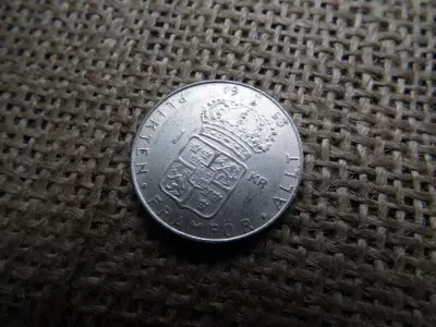 Svédország , ezüst 1 korona 1963