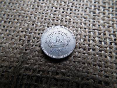 Svédország , ezüst 25 öre 1949