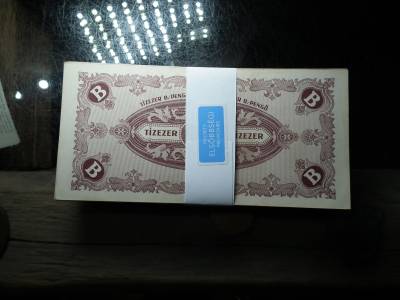 100 db , nagyon szép Tízezer B.-pengő 1946 , ritkább !  10000 , extrák 