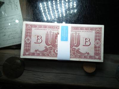 40 db , nagyon szép Százezer B.-pengő 1946 , ritkább ! 100000 , extrák 40 db , nagyon szép Százezer B.-pengő 1946 , ritkább ! 100000 , extrák