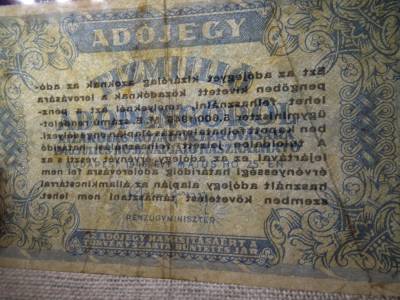 Tízmillió Adópengő 1946  