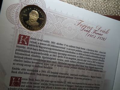 Dísztokos FORGALMI SOR 2003 PP , DEÁK FERENC 20 FORINT PP Dísztokos FORGALMI SOR 2003 PP , DEÁK FERENC 20 FORINT PP