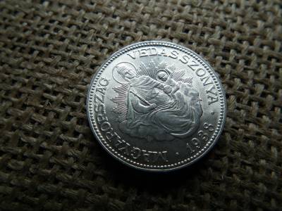 Ezüst 2 pengő 1938 , nagyon szép  , extra 