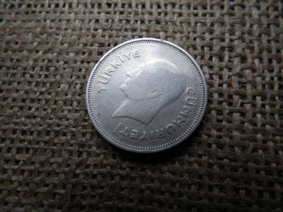 Törökország , ezüst 1 lira 1937 , líra Törökország , ezüst 1 lira 1937 , líra