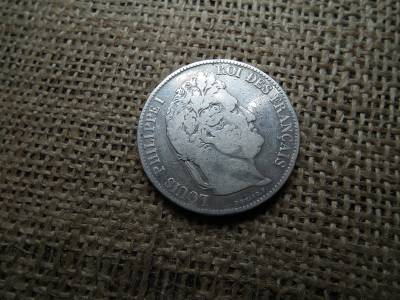 Franciaország , ezüst 5 francs 1835 , frank , I. Lajos Fülöp Franciaország , ezüst 5 francs 1835 , frank , I. Lajos Fülöp