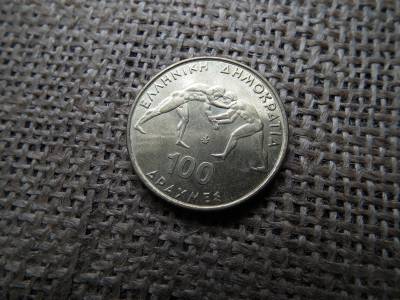Görögország , 100 drachma 1999 , Drachmes Birkózó Bajnokság