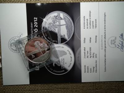 Izrael ezüst 2 új sékel 2012 , new sheqalim , Galileai tó , ritka 