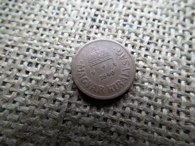 2 fillér 1940 , rövid évszám 