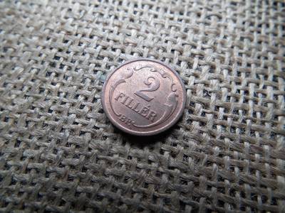 2 fillér 1940 , szellősebb évszám 